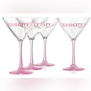 Sex and the City Martini/cosmo Glasses Set